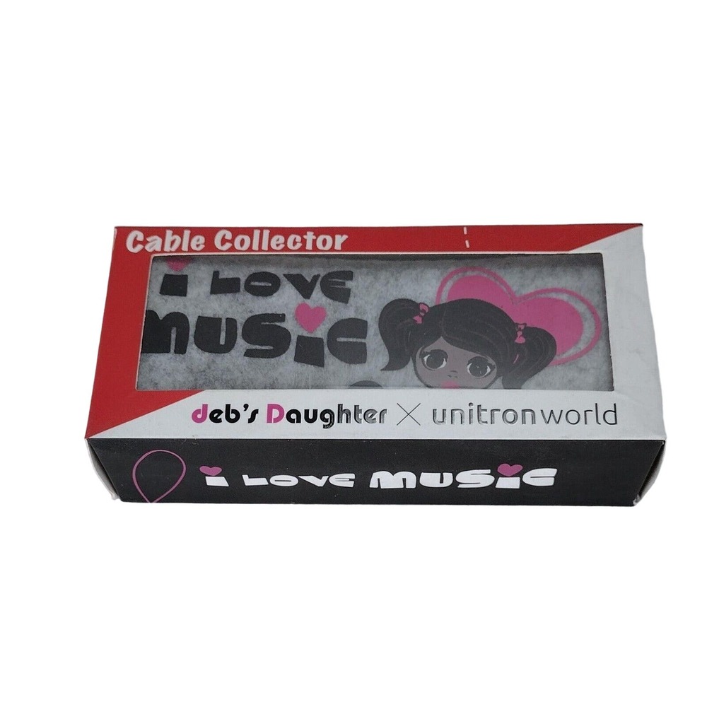 New Debs Daughter I Love Music Travel Cord Storage Holder Cord Storage Organizer